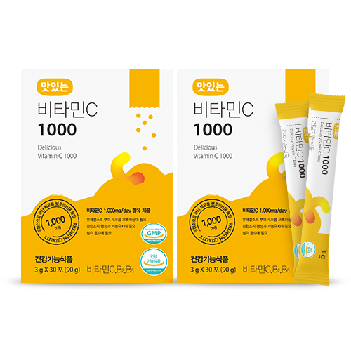 맛있는 비타민C 1000 30포 2박스 (2개월분)