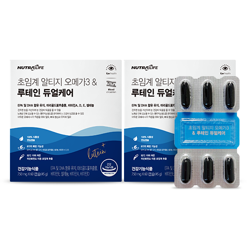 초임계 알티지 오메가3  &amp; 루테인 듀얼케어 60캡슐 2개 (2개월분)
